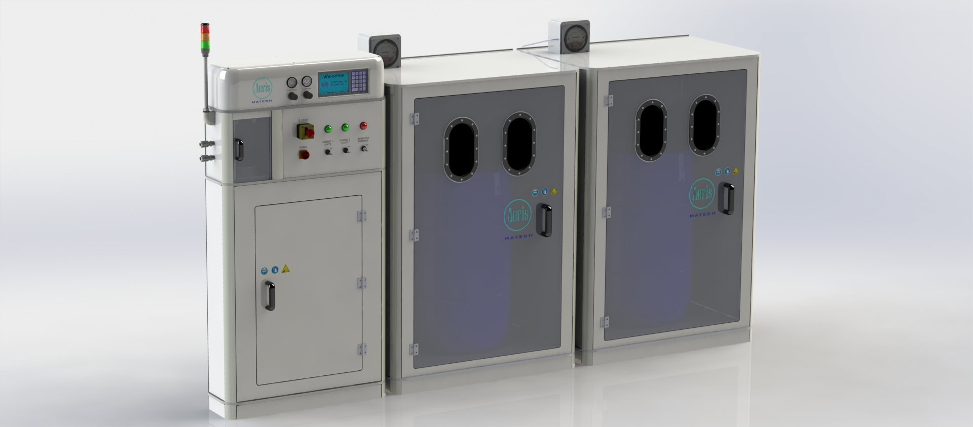 MATECH Aeris Precision bulk chemical delivery system with external chemical bay