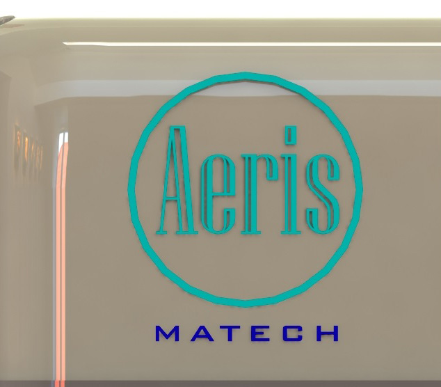 Close view of the Aeris Precision control panel and enclosed fluid path