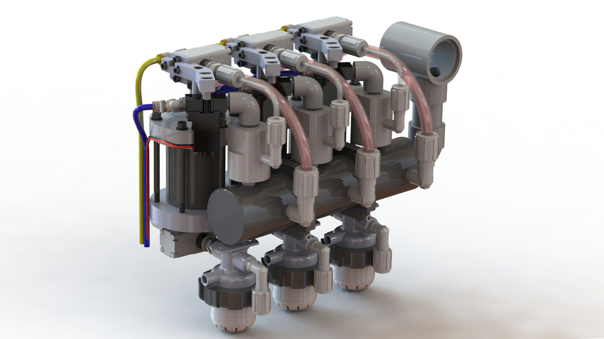 Aeris Precision Engine fluid-handling architecture with no moving pumping parts in the chemical path